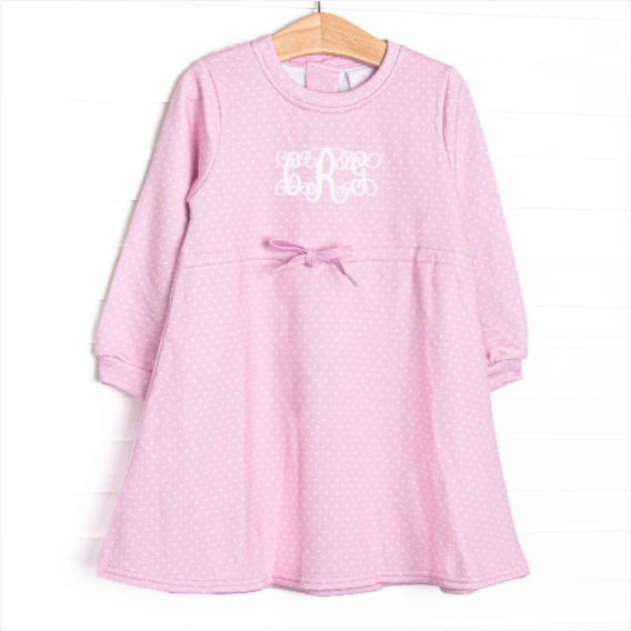 Polka Dot Play Dress, Pink