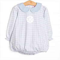 Pondside Picnic Bubble, Blue Gingham