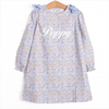 Poppy Fields Bow Dress, Blue