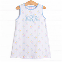 Potted Petals Dress, Blue