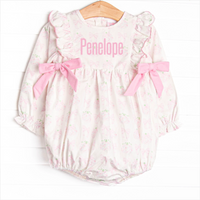 Primrose Pumpkins Side Tie Bubble, Pink
