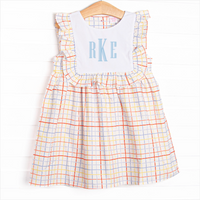 Problem Solver Plaid Ruffle Dress, Red