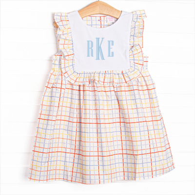 Problem Solver Plaid Ruffle Dress, Red
