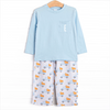 Pumpkin Pickup Pant Set, Blue