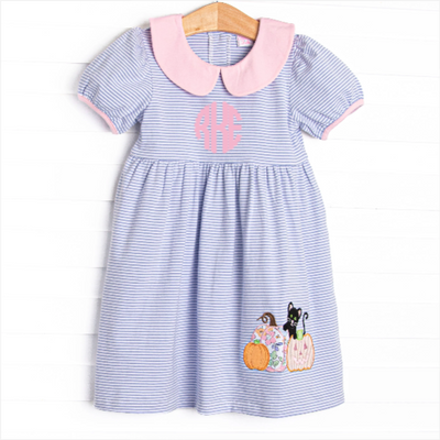 Purr-fect Patch Applique Dress, Purple