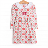 Quaintly Quilted Dress, Pink