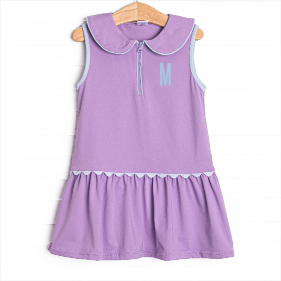 white christmas dresses Hope & Henry Girls' Organic Sleeveless Pique Polo Dress, Kelly Green, 2T