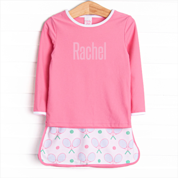 Racket Rally A-Line Skirt Set, Pink
