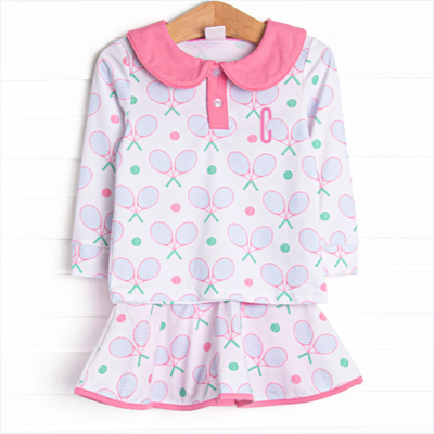 Racket Rally Skirt Set, Pink