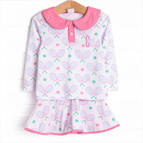 Racket Rally Skirt Set, Pink