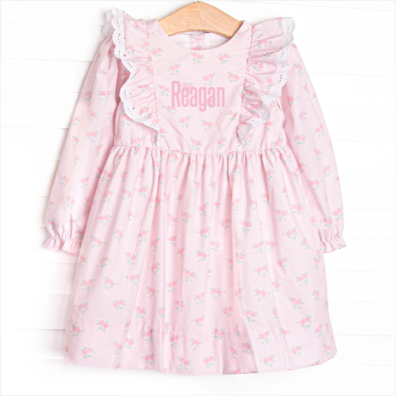 Reagan's Roses Dress, Pink