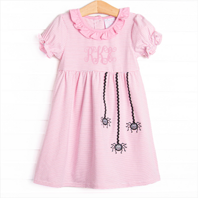 Ric Rac-nophobia Applique Dress, Pink
