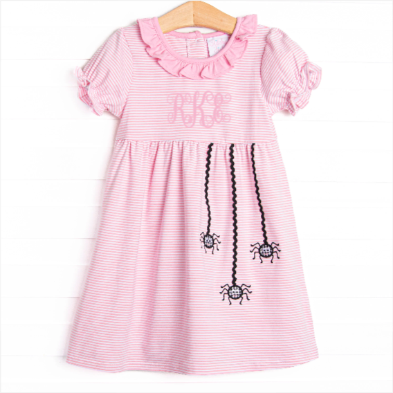 Ric Rac-nophobia Applique Dress, Pink