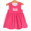 Rose Bush Beauty Corduroy Dress, Pink