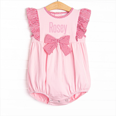 Rosey Red Bow Bubble, Pink