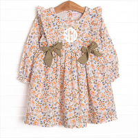 Sage Green Garden Side Tie Dress, Green