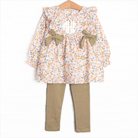 Sage Green Garden Side Tie Legging Set, Green