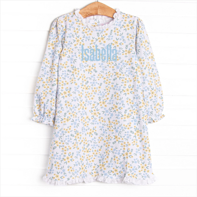 Sage Seasons in the Sun  Long Sleeve Dress, Yellow