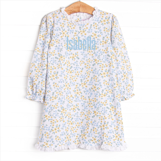 Sage Seasons in the Sun  Long Sleeve Dress, Yellow