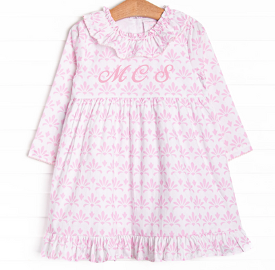 Feathersound Floral Dress, Pink