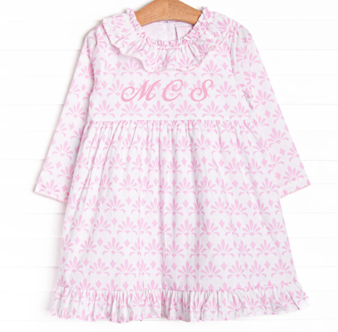 Feathersound Floral Dress, Pink