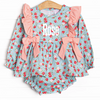 Smell the Roses Diaper Set, Blue