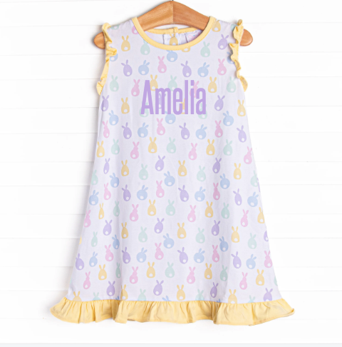 Boppin' and Hoppin' Dress, Yellow