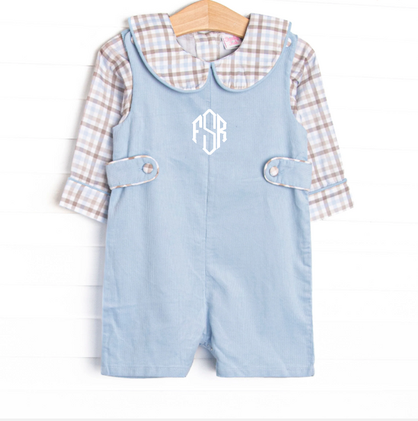 Family Favorites Short Romper Set, Blue
