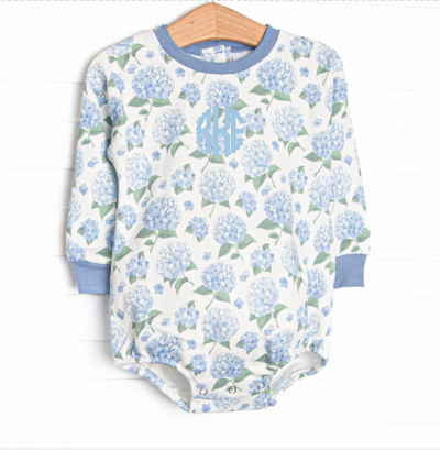 Hydrangea Blooms Sweatshirt Bubble, Blue