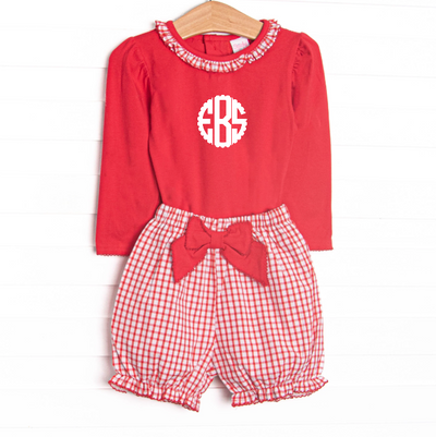 Ma Chérie Bloomer Set, Red