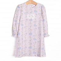 Classic Carousel Long Sleeve Dress, Pink