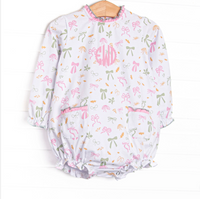 Fall Frenzy Ruffle Neck Pocket Bubble, Pink