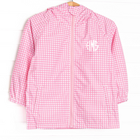 Raincoat, Medium Pink Gingham
