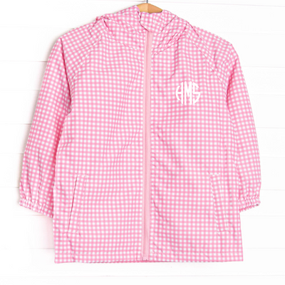 Raincoat, Medium Pink Gingham