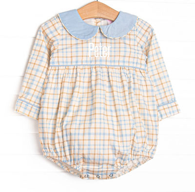 Perfect Day Plaid Bubble, Blue