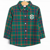 Tartan Traditions Button-Up Shirt, Green