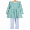 Sea Green Sky Legging Set, Green