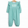 Sea Green Sky Romper, Green