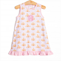Seashells and Sandcastles Dress, Pink