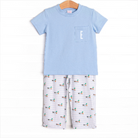 Seasonal Swim Pant Set, Blue