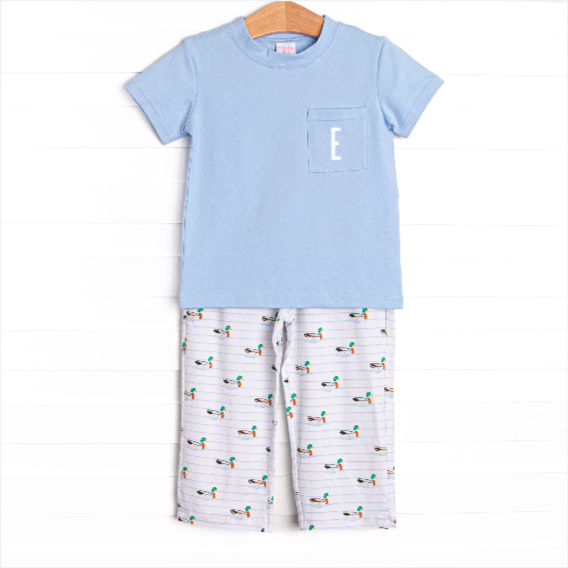 Seasonal Swim Pant Set, Blue