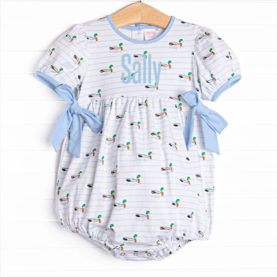 Seasonal Swim Side Tie Bubble, Blue