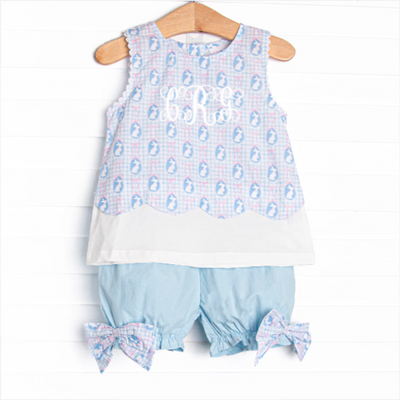 Silhouette Sunday Bloomer Set, Blue