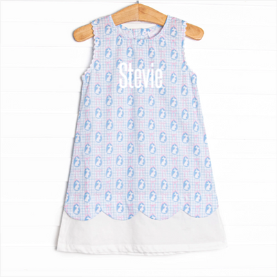 Silhouette Sunday Dress, Blue