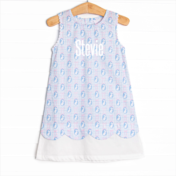 Silhouette Sunday Dress, Blue