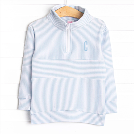 Simple Stripes Pullover, Blue