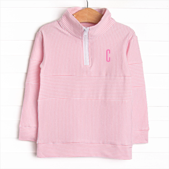 Simple Stripes Pullover, Pink