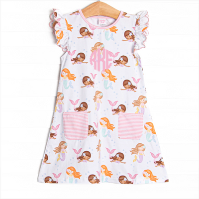 Siren Song Pocket Dress, Pink