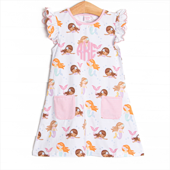 Siren Song Pocket Dress, Pink