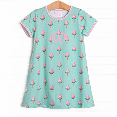 Sorbet Slice Dress, Green